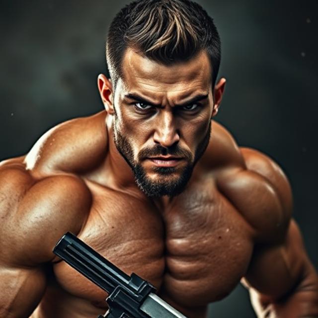 A powerful, confident man representing the ultimate male enhancement package.